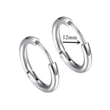 New Punk Stainless Steel Chain Hoop Earrings For Women Men 2021 Trendy Goth Pop Hip Hop Pendants Ear Jewelry Accessories Earring daiiibabyyy