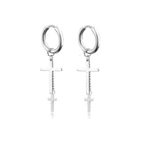 New Punk Stainless Steel Chain Hoop Earrings For Women Men 2021 Trendy Goth Pop Hip Hop Pendants Ear Jewelry Accessories Earring daiiibabyyy
