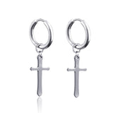 New Punk Stainless Steel Chain Hoop Earrings For Women Men 2021 Trendy Goth Pop Hip Hop Pendants Ear Jewelry Accessories Earring daiiibabyyy