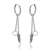 New Punk Stainless Steel Chain Hoop Earrings For Women Men 2021 Trendy Goth Pop Hip Hop Pendants Ear Jewelry Accessories Earring daiiibabyyy