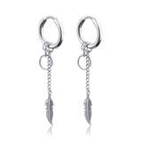 New Punk Stainless Steel Chain Hoop Earrings For Women Men 2021 Trendy Goth Pop Hip Hop Pendants Ear Jewelry Accessories Earring daiiibabyyy