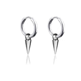 New Punk Stainless Steel Chain Hoop Earrings For Women Men 2021 Trendy Goth Pop Hip Hop Pendants Ear Jewelry Accessories Earring daiiibabyyy