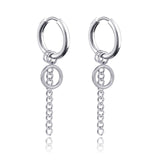 New Punk Stainless Steel Chain Hoop Earrings For Women Men 2021 Trendy Goth Pop Hip Hop Pendants Ear Jewelry Accessories Earring daiiibabyyy