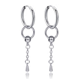 New Punk Stainless Steel Chain Hoop Earrings For Women Men 2021 Trendy Goth Pop Hip Hop Pendants Ear Jewelry Accessories Earring daiiibabyyy