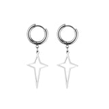 New Punk Stainless Steel Chain Hoop Earrings For Women Men 2021 Trendy Goth Pop Hip Hop Pendants Ear Jewelry Accessories Earring daiiibabyyy