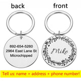 Personalized Dog Cat Pet ID Tags  Engraved Cat Puppy  Pet ID Name Number Address Collar Tag Pendant Pet Accessories daiiibabyyy