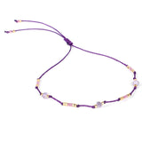 HI MAN Bohemian Colored Beads Wax Thread DIY Anklet Women Adjustable Summer Beach Casual Jewelry Accessories Girlfriend Gift daiiibabyyy