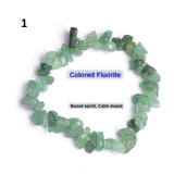 Lucky Reiki Stone Chip Beads Bracelet Natural Crystal Pink Bracelets for Women Men Jewelry Christmas Gift daiiibabyyy