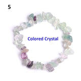 Lucky Reiki Stone Chip Beads Bracelet Natural Crystal Pink Bracelets for Women Men Jewelry Christmas Gift daiiibabyyy