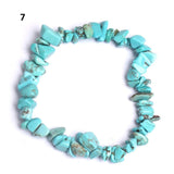 Lucky Reiki Stone Chip Beads Bracelet Natural Crystal Pink Bracelets for Women Men Jewelry Christmas Gift daiiibabyyy
