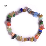 Lucky Reiki Stone Chip Beads Bracelet Natural Crystal Pink Bracelets for Women Men Jewelry Christmas Gift daiiibabyyy