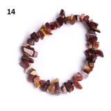 Lucky Reiki Stone Chip Beads Bracelet Natural Crystal Pink Bracelets for Women Men Jewelry Christmas Gift daiiibabyyy