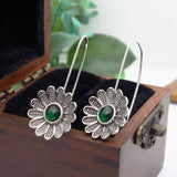 Vintage Ethnic Flower Drop Hanging Earring for Women  Fashion Lovely Ear Pendant Dangle Earrings Jewelry Accessories O5E687 daiiibabyyy