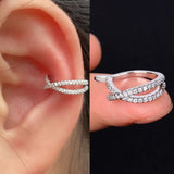 1Pc Helix Cartilage Conch Fake Without Piercing Cuff Earring Earcuff Wrap Rock Earring Cuff No Piercing Women Clip Adjustable daiiibabyyy