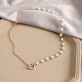 VKME Punk Pearl Chain Necklace For Women Butterfly Dog Tag Heart Pendants Necklaces Women's Neck Chain Jewelry On The Neck daiiibabyyy