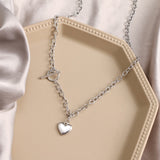 VKME Punk Pearl Chain Necklace For Women Butterfly Dog Tag Heart Pendants Necklaces Women's Neck Chain Jewelry On The Neck daiiibabyyy