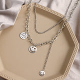 VKME Punk Pearl Chain Necklace For Women Butterfly Dog Tag Heart Pendants Necklaces Women's Neck Chain Jewelry On The Neck daiiibabyyy