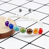 7 Chakra Healing Beaded Bracelet Reiki Prayer Balance Beads Bracelet Handmade Braided Bangles For Women Men Adjustable Jewelry daiiibabyyy