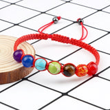 7 Chakra Healing Beaded Bracelet Reiki Prayer Balance Beads Bracelet Handmade Braided Bangles For Women Men Adjustable Jewelry daiiibabyyy