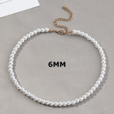 Vintage Imitation Pearl Choker Necklaces Chain Goth Collar For Women Fashion Charm Party Wedding Jewelry Gift Accessories Bijoux daiiibabyyy