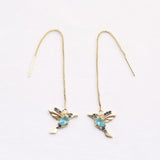 Vintage Gold Color Bar Long Thread Tassel Drop Earrings for Women Glossy Arc Geometric Korean Fashion Jewelry Hanging Pendientes daiiibabyyy