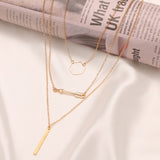 ZOVOLI Vintage Multi Layered Lock Portrait Pearl Round Coin Pendants Necklaces For Women Bohemia Gold Key Heart Long  Jewelry daiiibabyyy