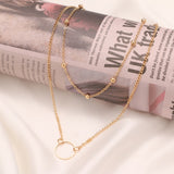 ZOVOLI Vintage Multi Layered Lock Portrait Pearl Round Coin Pendants Necklaces For Women Bohemia Gold Key Heart Long  Jewelry daiiibabyyy