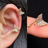 1Pc Helix Cartilage Conch Fake Without Piercing Cuff Earring Earcuff Wrap Rock Earring Cuff No Piercing Women Clip Adjustable daiiibabyyy