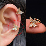 1Pc Helix Cartilage Conch Fake Without Piercing Cuff Earring Earcuff Wrap Rock Earring Cuff No Piercing Women Clip Adjustable daiiibabyyy