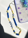 HangZhi 2021 New Acrylic Smile Flower Beads Chain for Mobile Phone Anti-lost Cord Strap Wristband Bracelet Multi-use Lanyard daiiibabyyy