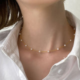 IPARAM Thick Chain Toggle Clasp Gold Necklaces Mixed Linked Circle Necklaces for Women Minimalist Choker Necklace Hot Jewelry daiiibabyyy
