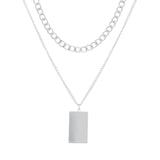 IPARAM Thick Chain Toggle Clasp Gold Necklaces Mixed Linked Circle Necklaces for Women Minimalist Choker Necklace Hot Jewelry daiiibabyyy