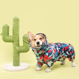 Welsh Corgi Dog Raincoat Jumpsuit Pet Clothing Waterproof Dog Clothes Golden Retriever Rain Jacket Costume Pet Outfit Rainwear daiiibabyyy