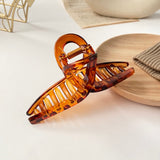 Candy Color Rectangle Hollow Claw Hairpin Headdress Female Acrylic Geometric Solid Color Large Hairpin Hair Accessories daiiibabyyy