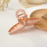Candy Color Rectangle Hollow Claw Hairpin Headdress Female Acrylic Geometric Solid Color Large Hairpin Hair Accessories daiiibabyyy