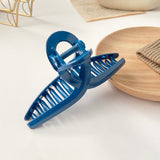 Candy Color Rectangle Hollow Claw Hairpin Headdress Female Acrylic Geometric Solid Color Large Hairpin Hair Accessories daiiibabyyy