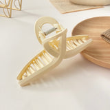 Candy Color Rectangle Hollow Claw Hairpin Headdress Female Acrylic Geometric Solid Color Large Hairpin Hair Accessories daiiibabyyy