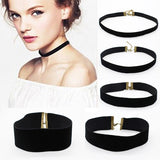 Goth Black Velvet Choker Necklaces Gothic Style Rope Women Neck Decoration 2021 Chocker Jewelry On The Neck Collar For Girl Kpop daiiibabyyy