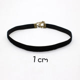 Goth Black Velvet Choker Necklaces Gothic Style Rope Women Neck Decoration 2021 Chocker Jewelry On The Neck Collar For Girl Kpop daiiibabyyy
