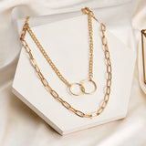 Vintage Golden Chains On The Neck  Choker Necklaces For Women Fashion Punk Metal Multi-layer Necklaces Female Jewelry 2021 Trend daiiibabyyy