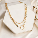 Vintage Golden Chains On The Neck  Choker Necklaces For Women Fashion Punk Metal Multi-layer Necklaces Female Jewelry 2021 Trend daiiibabyyy