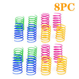 4/8/16/20pcs Kitten Cat Toys Wide Durable Heavy Gauge Cat Spring Toy Colorful Springs Cat Pet Toy Coil Spiral Springs Pet Intera daiiibabyyy