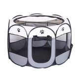 Portable Folding Pet Tent Dog House Octagonal Cage For Cat Tent Playpen Puppy Kennel Easy Operation Fence Outdoor Big Dogs House daiiibabyyy
