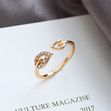 LATS Gold Silver Color Hollowed-out Heart Shape Open Ring Design Cute Fashion Love Jewelry for Women Girl Child Gifts Adjustable daiiibabyyy