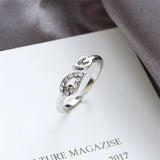 LATS Gold Silver Color Hollowed-out Heart Shape Open Ring Design Cute Fashion Love Jewelry for Women Girl Child Gifts Adjustable daiiibabyyy