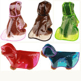 Outdoor Puppy Pet Rain Coats Transparent S-XL Hoody Waterproof Jackets PU Raincoat for Dogs Cats Apparel Clothes daiiibabyyy