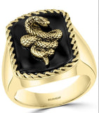 Milangirl Creative Personality King Horse Two-tone Knight Rings for Men Hip Hop Punk Style Fashion  Rings daiiibabyyy