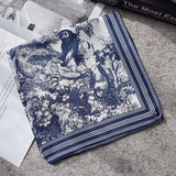 90cm * 90cm Design Scarf Lady Shawl Printed Silk Felt Headscarf Scarf Lady Headscarf Square Scarf Lady Wrap Scarf 2021 daiiibabyyy