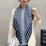 90cm * 90cm Design Scarf Lady Shawl Printed Silk Felt Headscarf Scarf Lady Headscarf Square Scarf Lady Wrap Scarf 2021 daiiibabyyy
