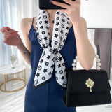 90cm * 90cm Design Scarf Lady Shawl Printed Silk Felt Headscarf Scarf Lady Headscarf Square Scarf Lady Wrap Scarf 2021 daiiibabyyy